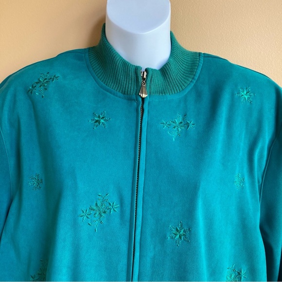 Alfred Dunner Vintage Bomber Jacket Size 16 - Picture 12 of 12